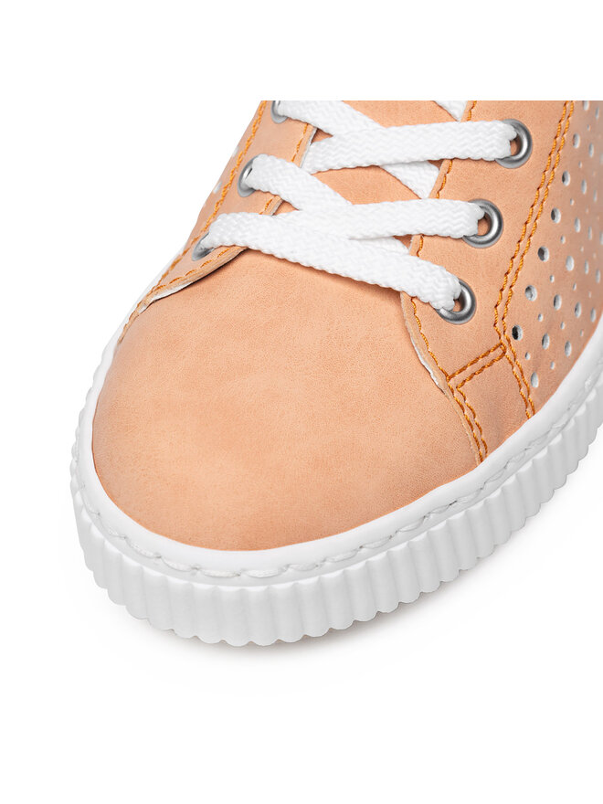 Rieker Sneakersy Rieker M3901-38 Oranžová