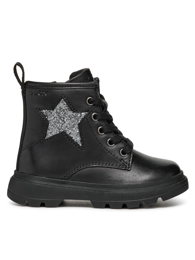 Geox Kozačky Geox B Kiddartah Girl B465YA 085EW C9999 S Černá