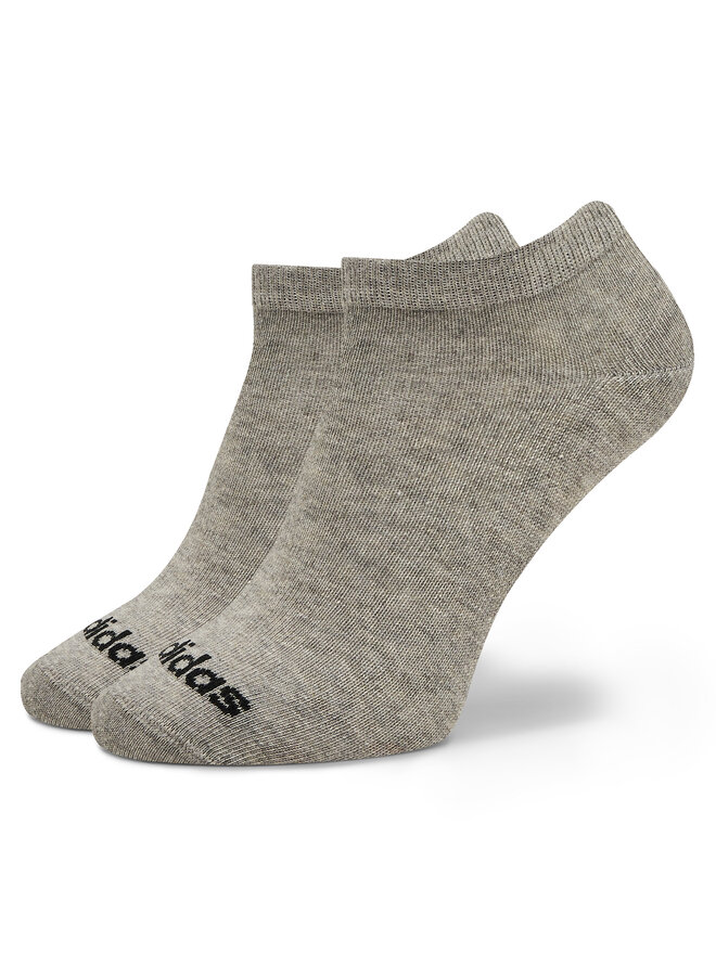 adidas Κάλτσες σοσόνια Unisex adidas Thin Linear Low-Cut Socks 3 Pairs IC1300 Γκρι
