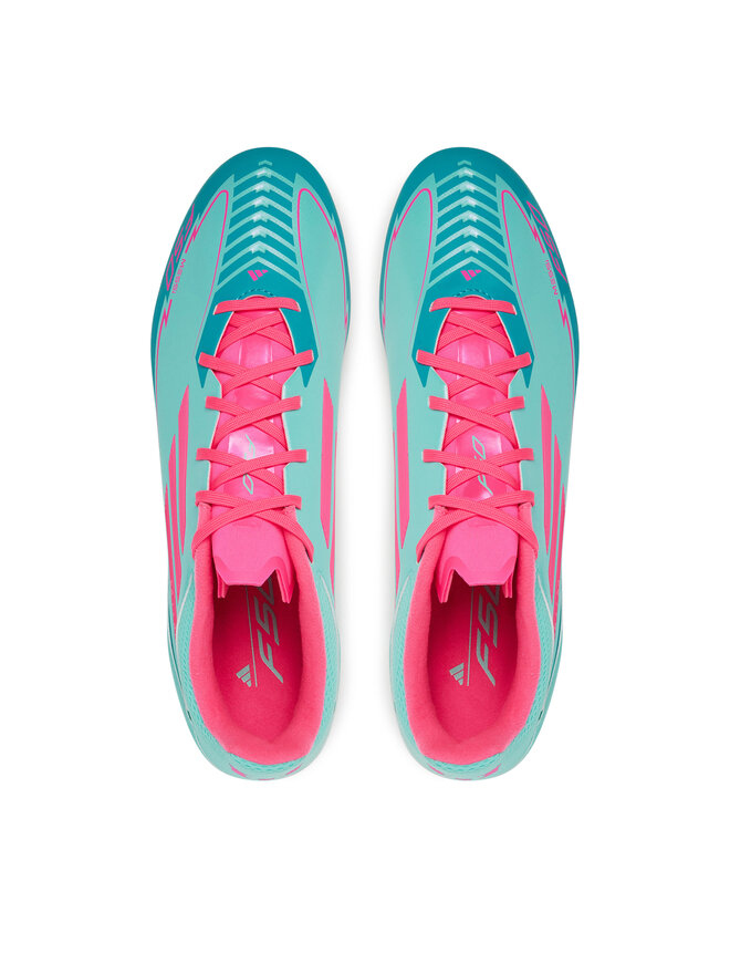 adidas Buty do piłki nożnej adidas F50 League Messi Firm/Multi-Ground IH0928 Turkusowy