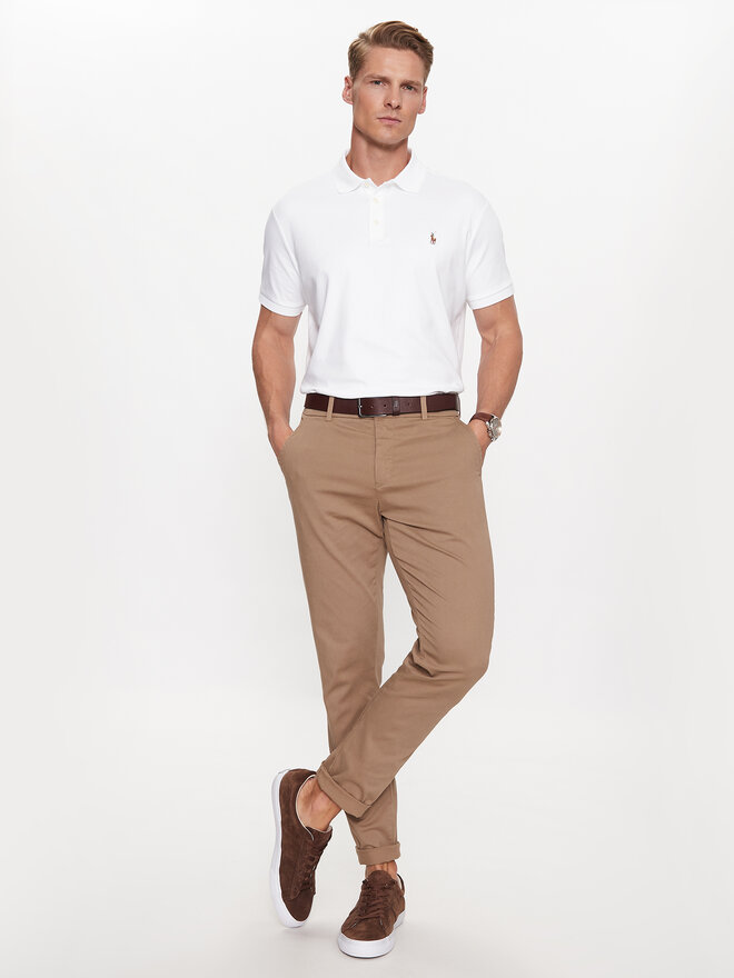 Polo Ralph Lauren Polo Ralph Lauren Поло 710713130003 Білий Custom Slim Fit