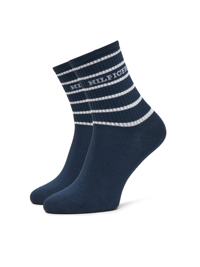 Tommy Hilfiger 2er-Set hohe Damensocken Tommy Hilfiger 701236457 Dunkelblau