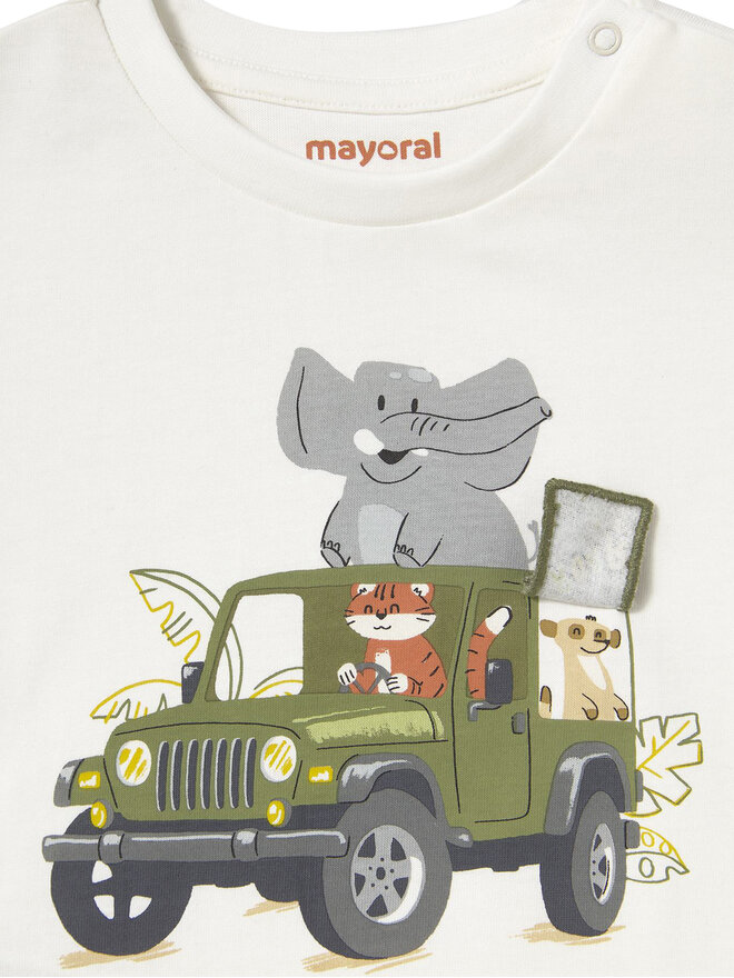 Mayoral Mayoral T-Shirt 1053 Λευκό Regular Fit