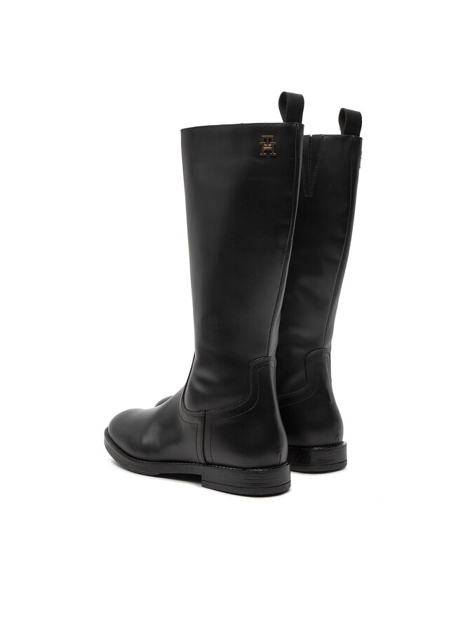 Tommy Hilfiger Ботуши Tommy Hilfiger T4A6-33591-0092999 S Черен