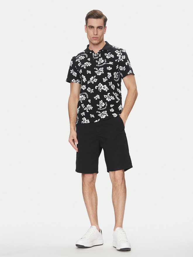 KARL LAGERFELD KARL LAGERFELD Poloshirt A2M46036 Schwarz Regular Fit