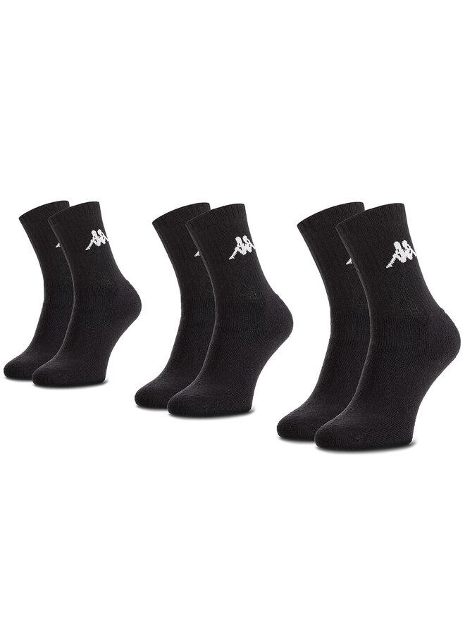 Kappa Unisex ilgų kojinių komplektas (3 poros) Kappa 704304 Juoda