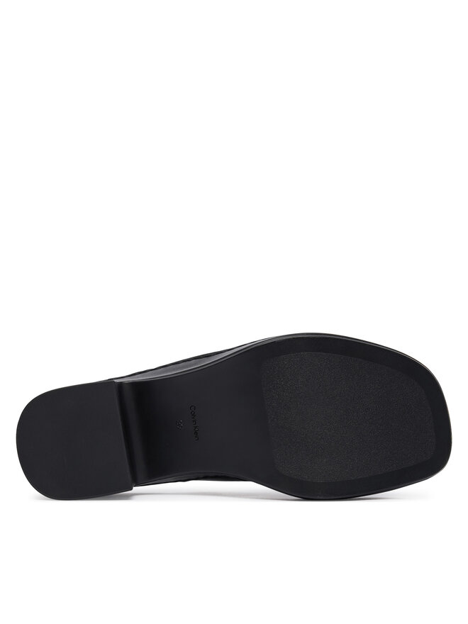 Calvin Klein Zehentrenner Calvin Klein Block Heel Sndl Thong Lth HW0HW02913 Schwarz