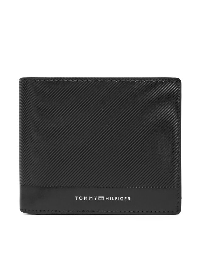 Tommy Hilfiger Veľká pánska peňaženka Tommy Hilfiger Th Foundation Extra Cc And Coin AM0AM13509 Čierna