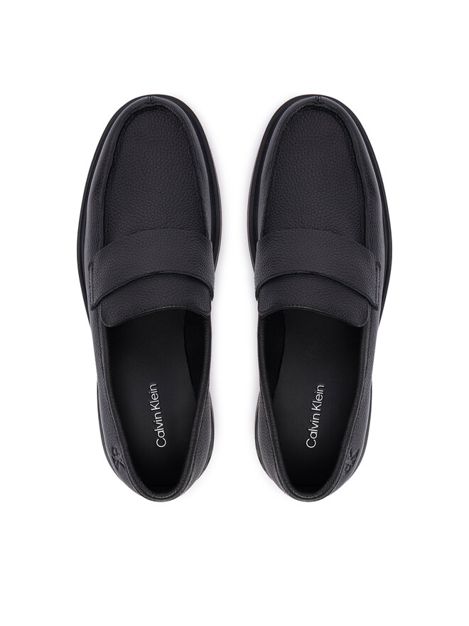 Calvin Klein Slipper Calvin Klein Combat Ess Loafer Lth HM0HM02337 Schwarz