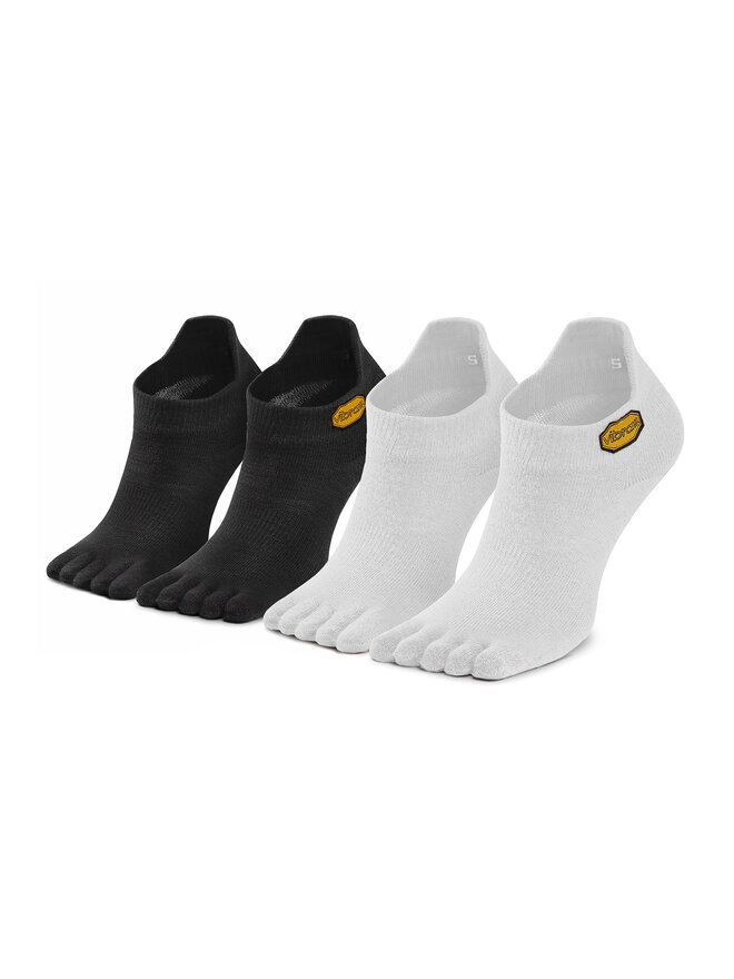 Vibram Fivefingers Set di 2 paia di calzini corti unisex Vibram Fivefingers No Show S15N12P Nero