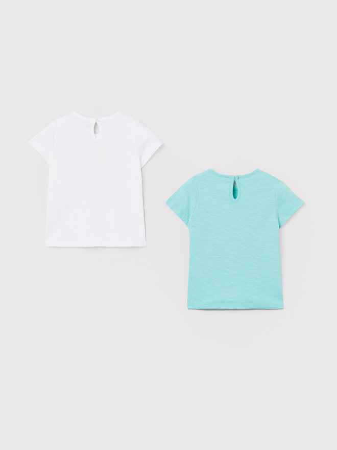 OVS OVS 2er-Set T-Shirts 1496191 Bunt Regular Fit