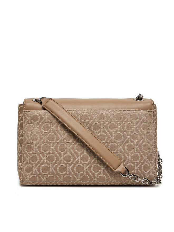 Calvin Klein Soma Calvin Klein Re-Lock Conv Shoulder Bag_Jqc K60K612641 Bēšs