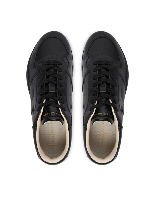 Tommy Hilfiger Sneakers Tommy Hilfiger Th Vintage Low Runner Leather FW0FW09485 Schwarz