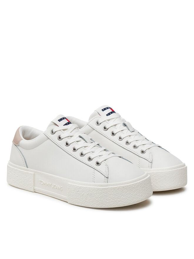 Tommy Jeans Сникърси Tommy Jeans Tjw Foxing Flatform Sneaker EN0EN02567 Екрю