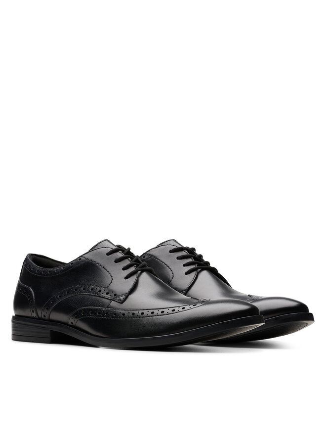 Clarks Pantofi Clarks Brandon Limit 26178490 Negru