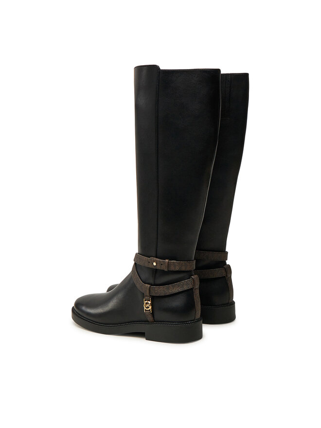 MICHAEL Michael Kors Μπότες MICHAEL Michael Kors Abigail Leather Riding Boot 40F4ABMB7L Μαύρο