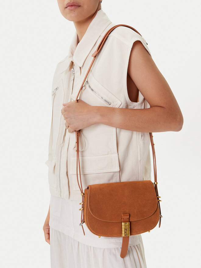 PINKO Τσάντα PINKO Saddle Mini PE PLTT 103831 A29N Καφέ
