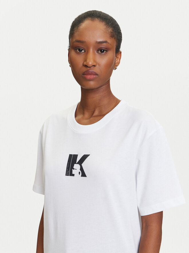 Karl Lagerfeld Jeans Karl Lagerfeld Jeans Camiseta A3W17094 Blanco Regular Fit