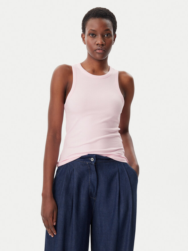 Tommy Hilfiger Tommy Hilfiger Marškinėliai WW0WW38635 Rožinė Slim Fit