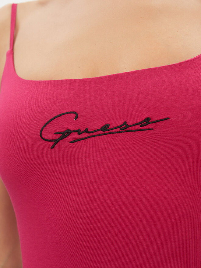 Guess Guess Топ Signature V4RP06 J1314 Рожевий Regular Fit