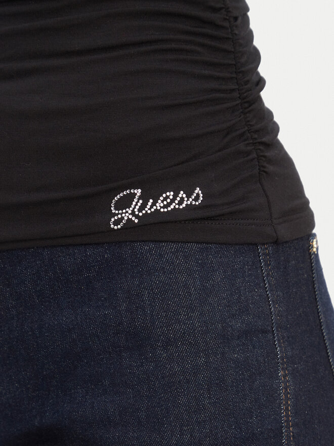 Guess Guess Top W5YP28 KACM2 Črna Regular Fit