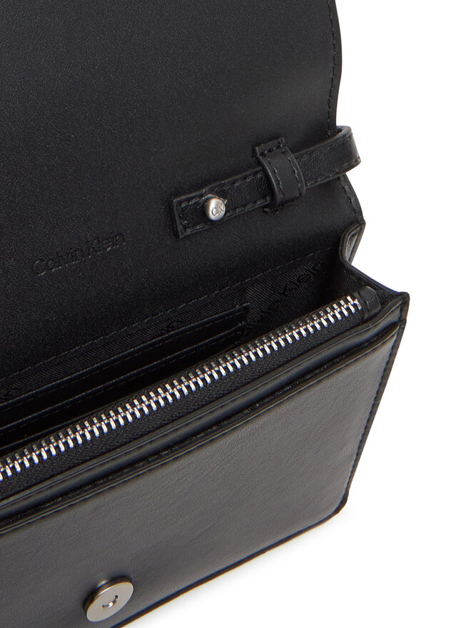 Calvin Klein Τσάντα Calvin Klein Hardware Flap Crossbody K60K612967 Μαύρο