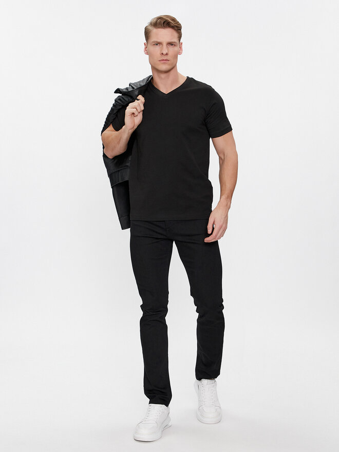 KARL LAGERFELD KARL LAGERFELD 2er-Set T-Shirts 765001 500298 Schwarz Slim Fit