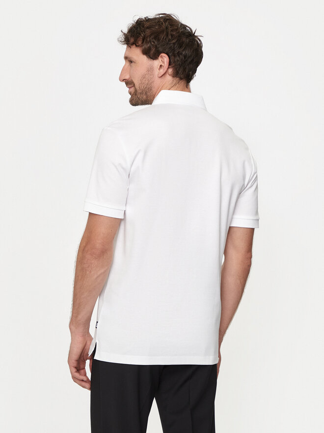 BOSS Boss Polo marškinėliai Parlay 143 50515596 Balta Regular Fit