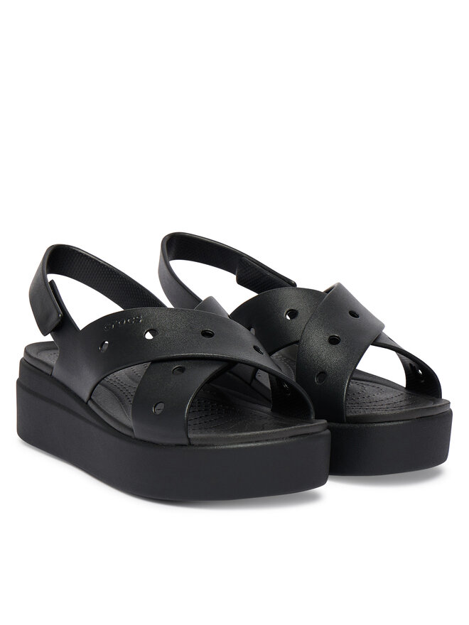 Crocs Sandalen Crocs Brooklyn 4U Cross Strap Sandal 212254 Schwarz