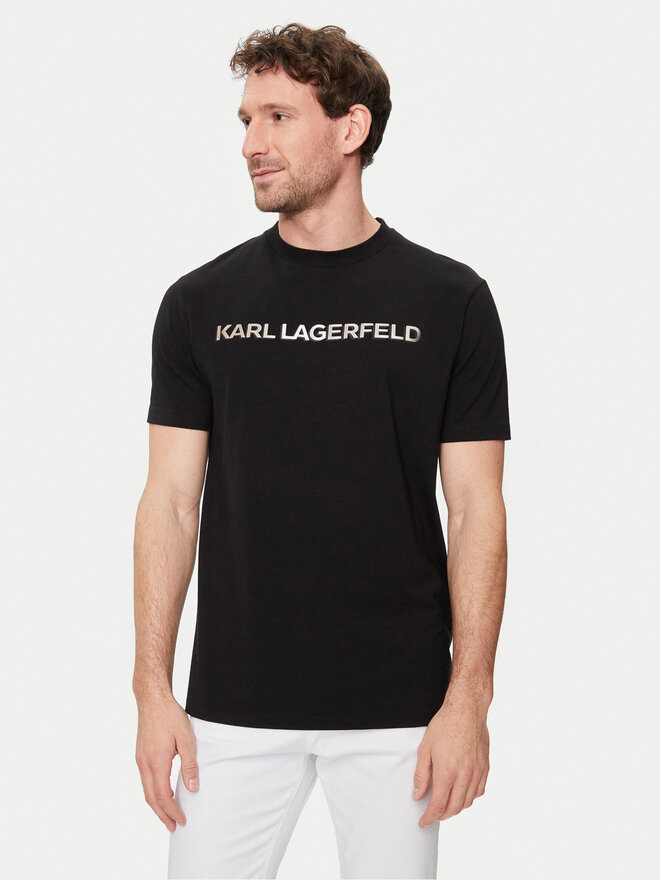 KARL LAGERFELD KARL LAGERFELD T-Shirt 755053 542221 Schwarz Regular Fit
