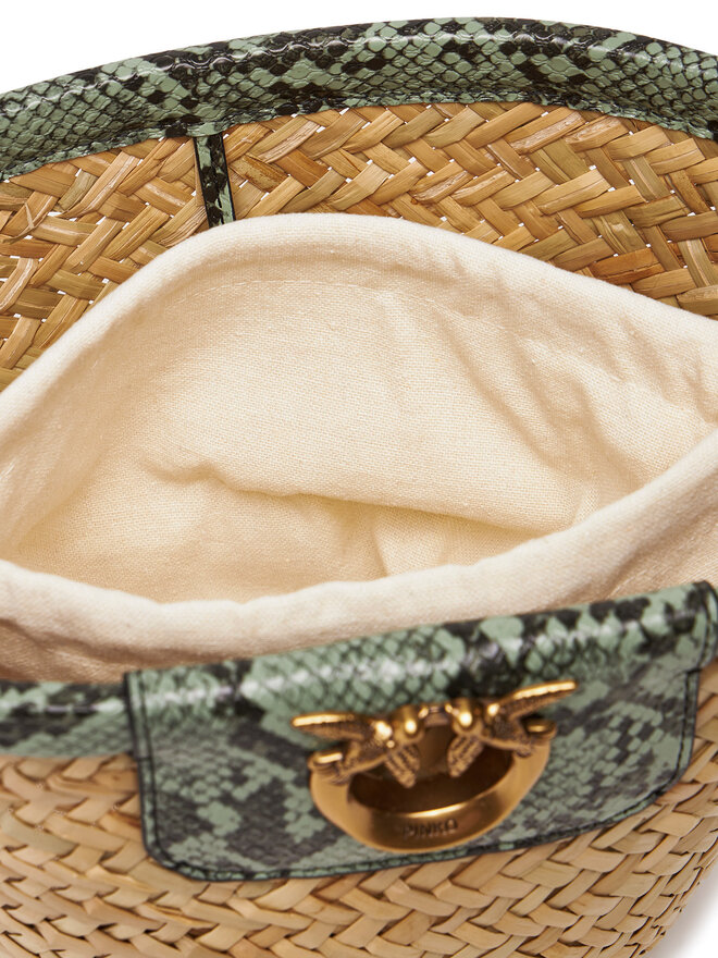 PINKO Kabelka PINKO Love Summer Bucket PE 25 PLTT 103325 A2GO Béžová