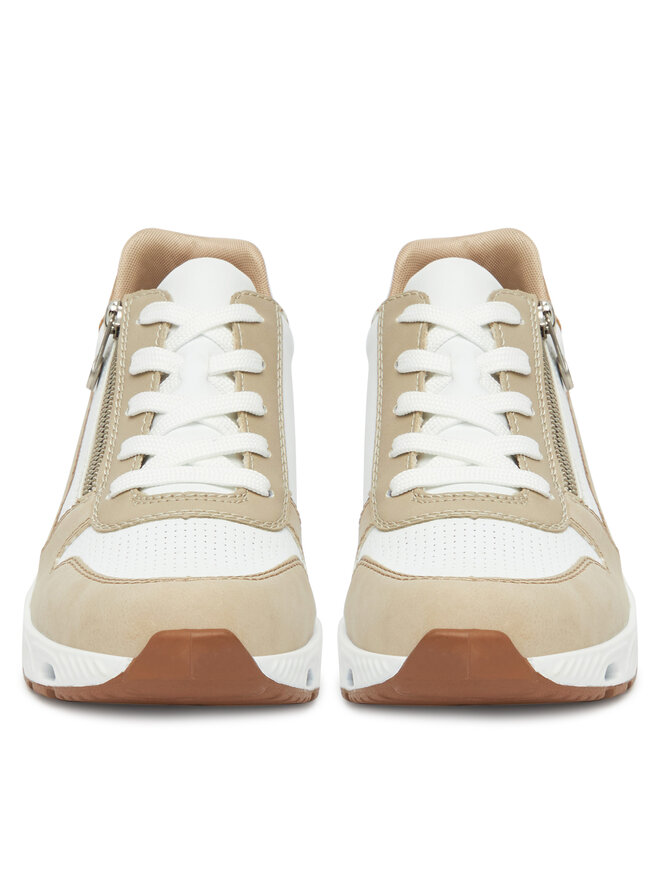 Rieker Sneakersy Rieker N5204-80 Biela