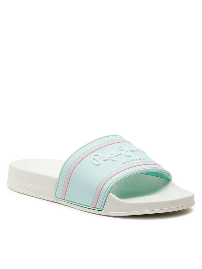 Pepe Jeans Klapki Pepe Jeans Slider Logo G PGS70061 Niebieski