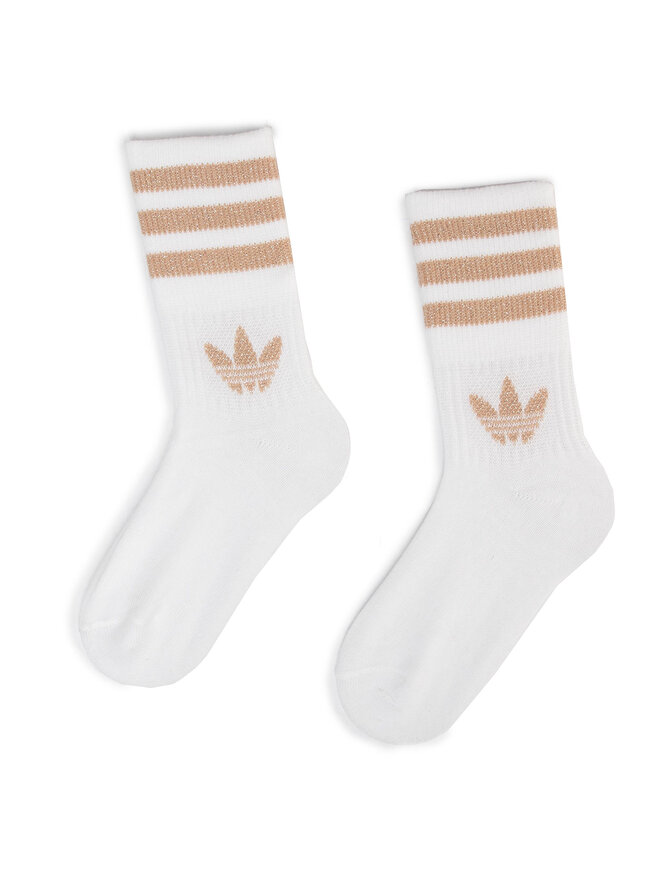 Lot de 2 paires de chaussettes hautes femme adidas Mid Cut Glt Sck ED5907 Blanc chaussures