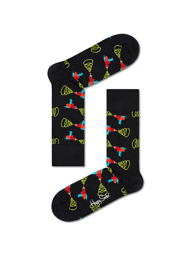 Happy Socks Set de 4 perechi de șosete lungi unisex Happy Socks XSPA09-0200 Colorat