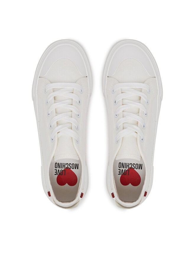 LOVE MOSCHINO Tornacipő LOVE MOSCHINO JA15012G0MJP0100 Fehér