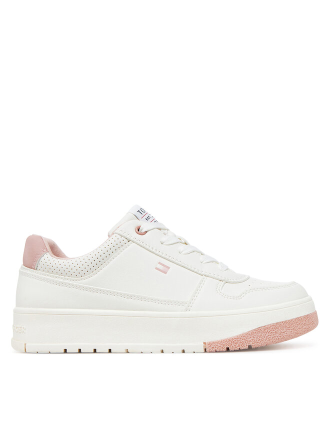 Tommy Hilfiger Сникърси Tommy Hilfiger Low Cut Lace-Up Sneaker T3A9-33740-1355 S Бял