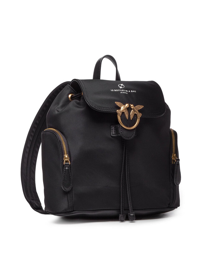 PINKO Рюкзак Pinko Love Backpack Recycled Nylon PE 22 PLTT 1P22KV Y7UX Чорний