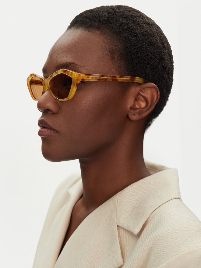 JACQUEMUS Okulary przeciwsłoneczne JACQUEMUS JAC42C8SUN Brązowy