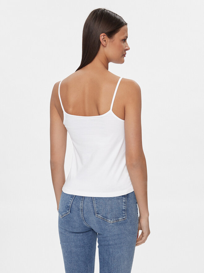 Calvin Klein Jeans Calvin Klein Jeans Топ Monologo J20J223105 Білий Slim Fit