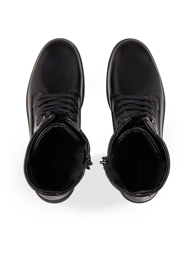Calvin Klein Turistická obuv Calvin Klein Cleat Combat Boot - Epi Mono Mix HW0HW01713 Černá