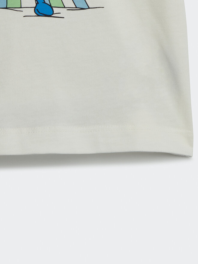 adidas adidas Póló Graphic Print T-Shirt IB8607 Fehér Regular Fit