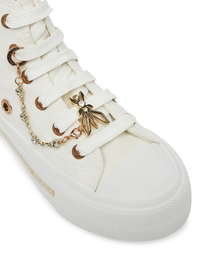 Patrizia Pepe Sneakers aus Stoff Patrizia Pepe PPJ310.27 S Weiß