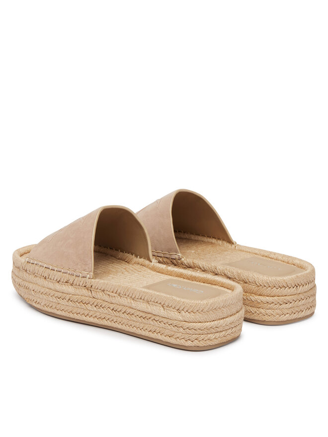 Calvin Klein Espadrilles Calvin Klein Flatf Espa Mule Nub Mg HW0HW02890 Beige