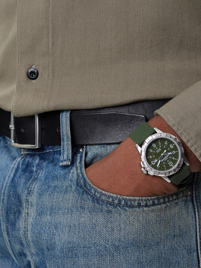 Timex Ρολόι Timex Expedition Ridge TW4B32100 Ασημί
