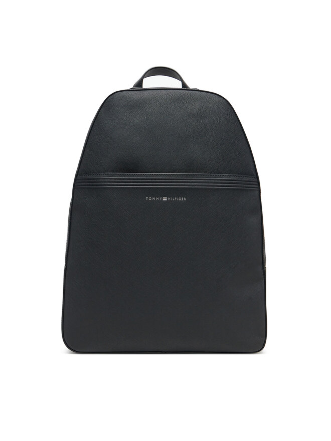 Tommy Hilfiger Batoh Tommy Hilfiger Th Business Leather Backpack AM0AM13213 Černá