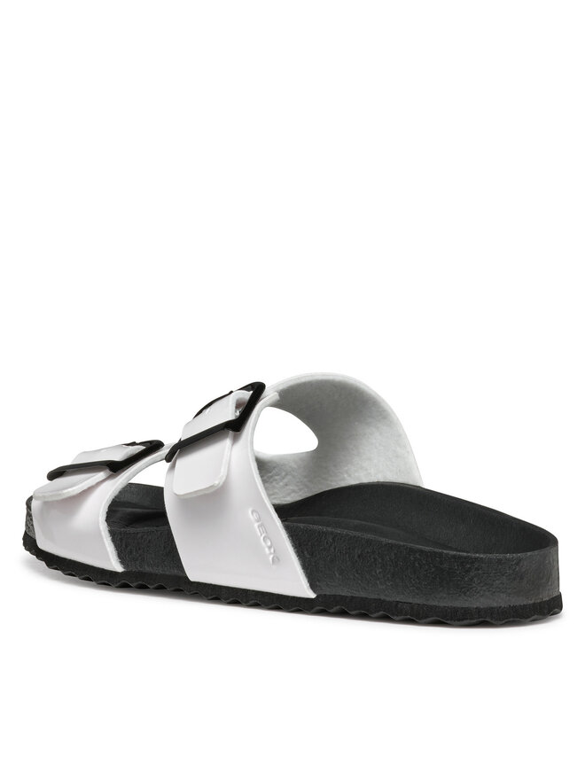 Geox Şlapi Geox D Brionia R D55Y3M 000HH C1000 Alb