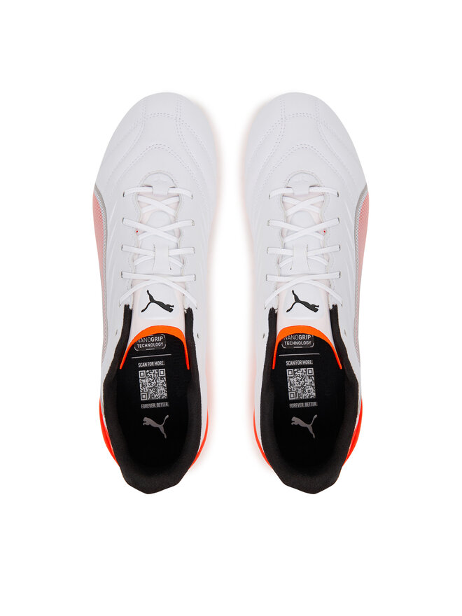 Puma Ποδοσφαιρικά Παπούτσια Puma King Pro Fg/Ag 108828 01 Λευκό