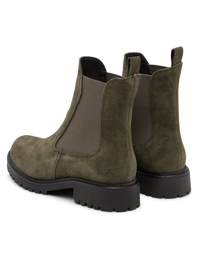 Tamaris Kotníková obuv s elastickým prvkem Tamaris 1-25427-41 Khaki
