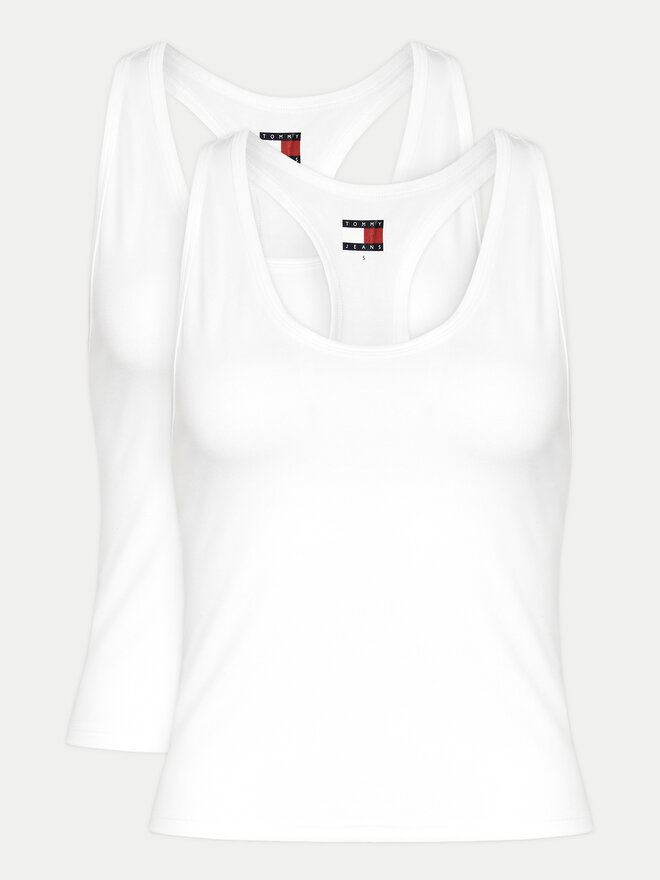 Tommy Hilfiger Tommy Hilfiger 2 db-os felső szett UW0UW05014 Fehér Slim Fit